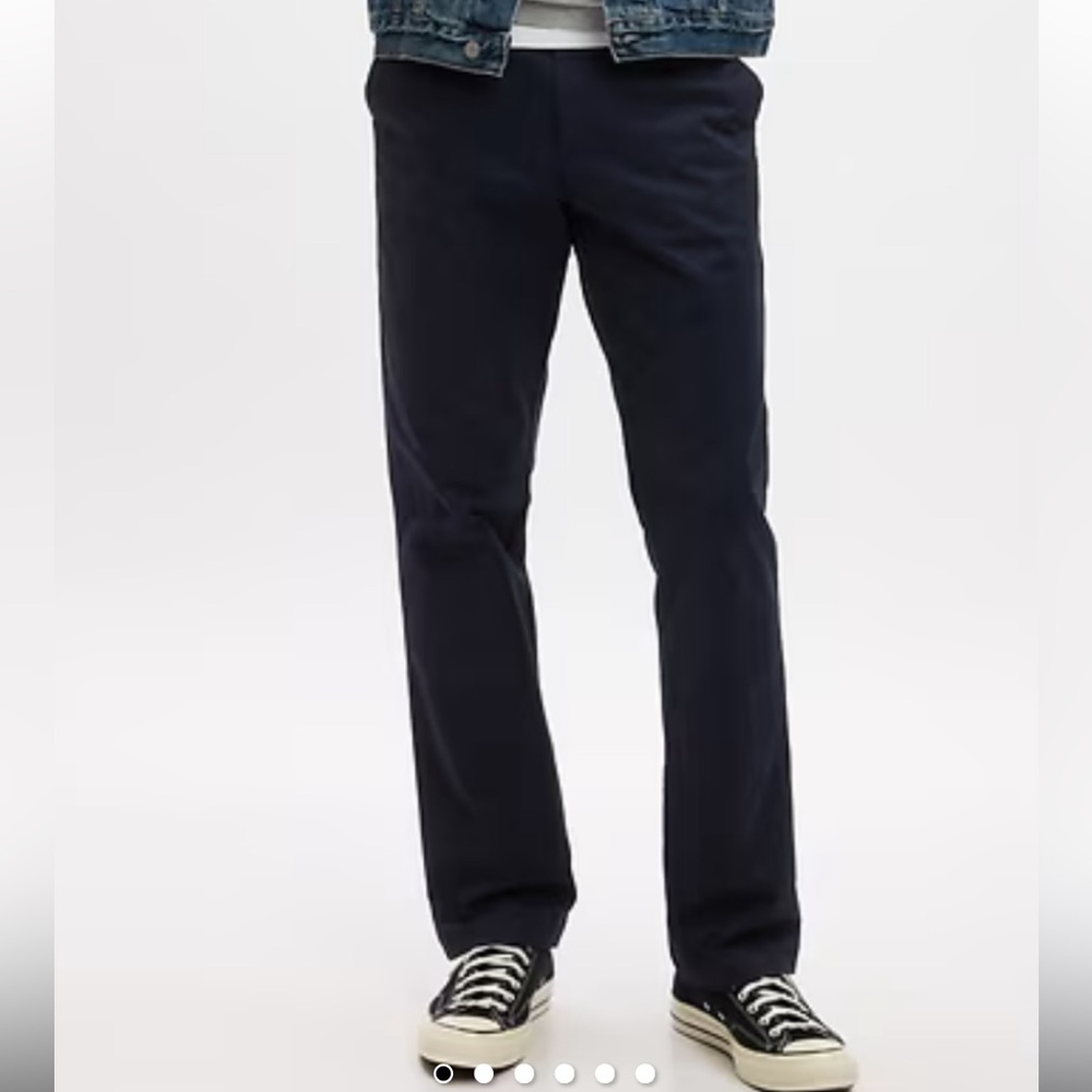 Gap Navy Modern Straight Khaki Pants 34x32